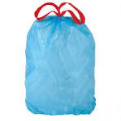 Σακούλα απορριμμάτων σε ρολό μπλε με κορδόνι 20 τμχ 52x75 cm