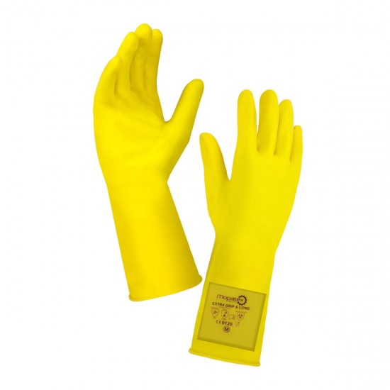 Γάντι Καθημερινό Κουζίνας-Extra Grip & Long-Κίτρινο/Medium Γάντι Καθημερινό Κουζίνας-Extra Grip & Long-Κίτρινο/Medium